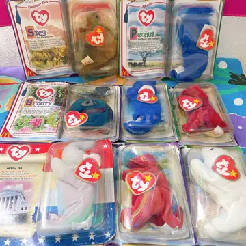 해외 ty 공룡 다이너소어 코끼리 흰곰 봉제 인형 8세트