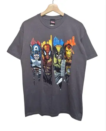 MARVEL x MAD ENGINE 2011 택 포함 프린트 티셔츠