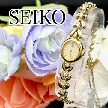 작동 손목시계 SEIKO 세이코 골드 8P 다이아 드레스 I59