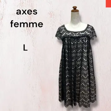 액시스 팜 axes femme 전체 레이스 원피스 2차 모임 비쥬 블랙