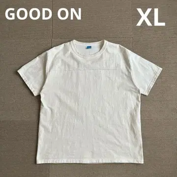 굿온 헤비 저지 반팔 풋볼 T 내추럴 XL 일본제