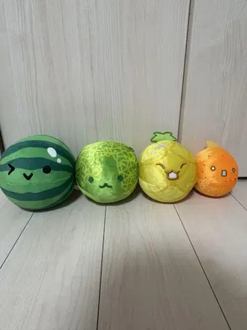 수박 게임 인형 쿠션 4종