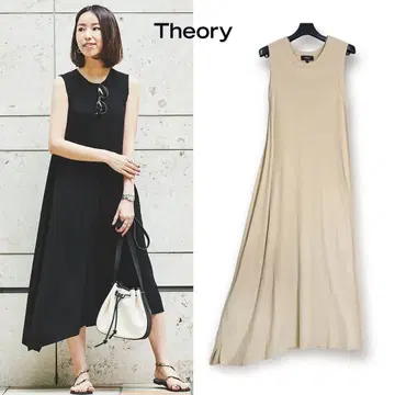 이론 ( Theory ) 리브 아시메 원피스 베이지