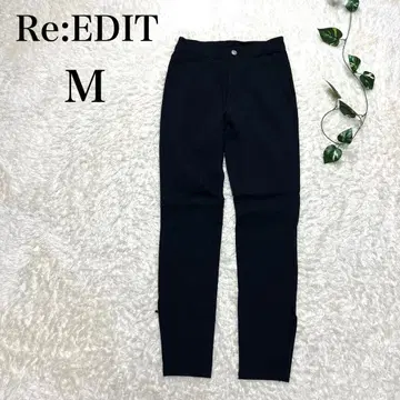 Re:EDIT 리에디 캐주얼 팬츠 여성용 블랙 검정 M