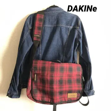 DAKINE 다카인 메신저 백 레드 블랙 체크
