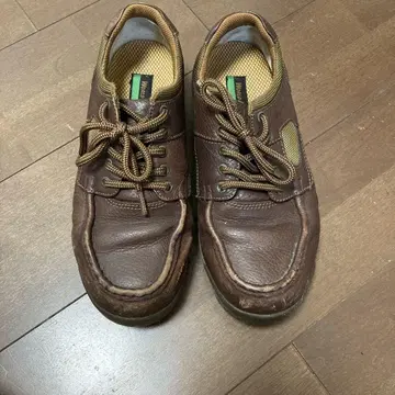 문스타 월드마치 브라운 가죽 캐주얼 슈즈