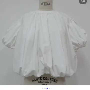 신품  링크 가능  풍선 모양 상의  화이트