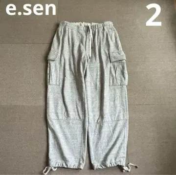 e.sen 이센 스웨트 카고 팬츠 그레이 2 텐박스 10개 세트