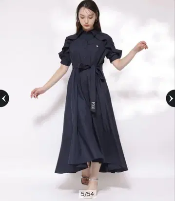 Rirandture POLO 콜라보 네이비 반팔 셔츠 원피스 M 사이즈