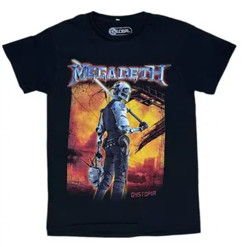 Megadeth Dystopia 밴드 티셔츠 S 사이즈
