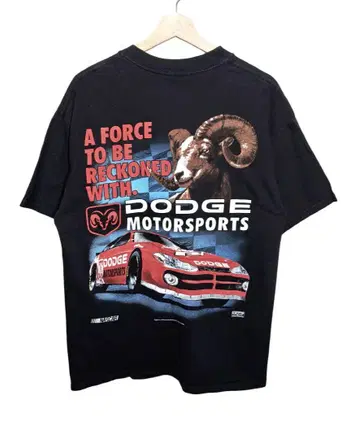 M&O Knits 도지 모터스포츠 NASCAR 프린트 티셔츠