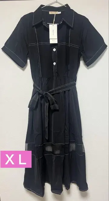[완판템] MEJUNA A라인 프렌치 셔츠 원피스 XL