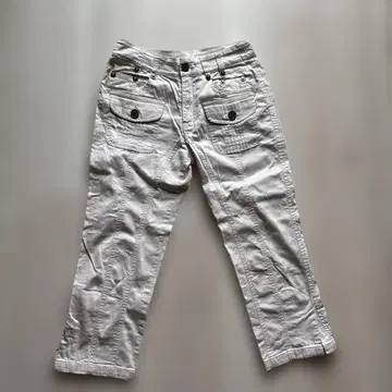 두스 두 화이트 크롭드 팬츠 M