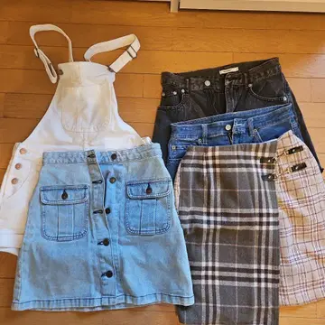 GU 데님 스커트 S 사이즈, 기타, 짧은 데님 3점, 스커트 1점