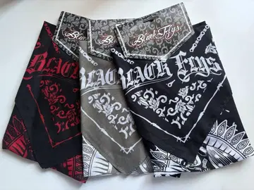새상품 블랙플라이즈 Black Flys 반다나 3 세트