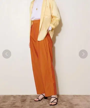 AEWEN MATOPH UNITED ARROWS 와이드 팬츠 오렌지