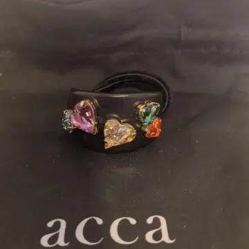 acca 헤어 밴드 하트 비즈