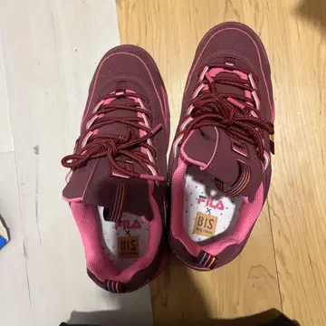 FILA BIS 스니커즈 와인 레드/핑크
