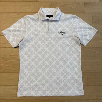 Callaway 화이트 패턴 피케 셔츠