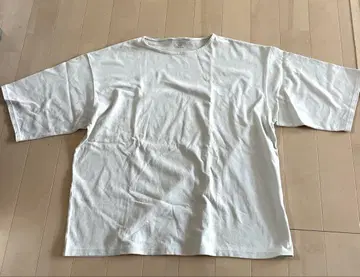 새상품급! 무지 라보 5부 소매 T셔츠 muji labo XL 무인양품