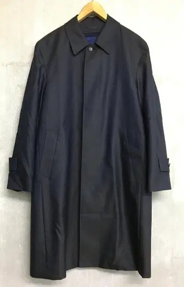 노우미 노미 고급 울 실크 라이너 포함 스텐 칼라 코트