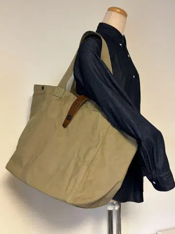 나이젤카본/밀리터리/토트/백/가죽/HALFTEX/카키