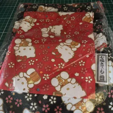 헬로키티 복권 세트 딸기 신문 타월