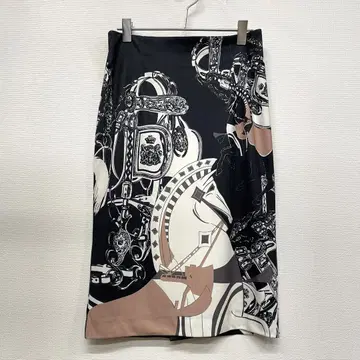 petit poudre 쁘띠도르 일본제 전체 패턴 타이트 스커트