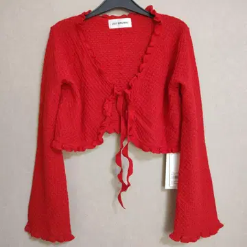 LILY BROWN 25SS 프릴 디테일 카디건 리리 브라운