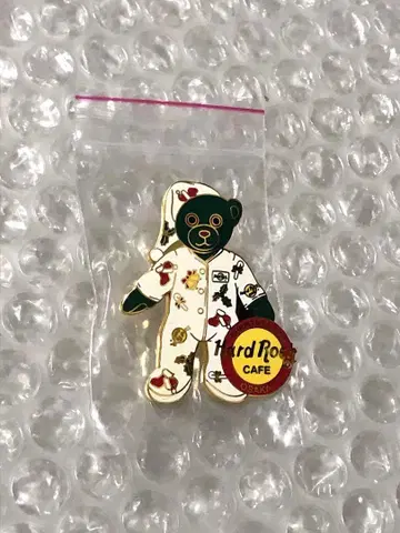 오사카 하드록카페 잠옷 파자마 BEAR 베어 핀 배지 핀즈