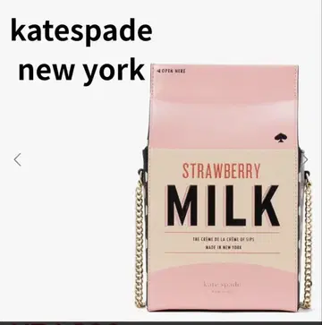[레어] kate spade 딸기 밀크 체인 숄더백 도트