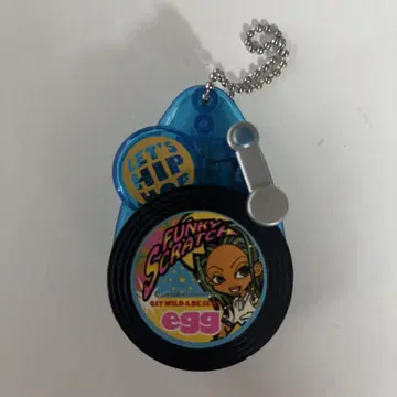 [작동품] 헤이세이 레트로 펑키 스크래치 egg 갸루 키링