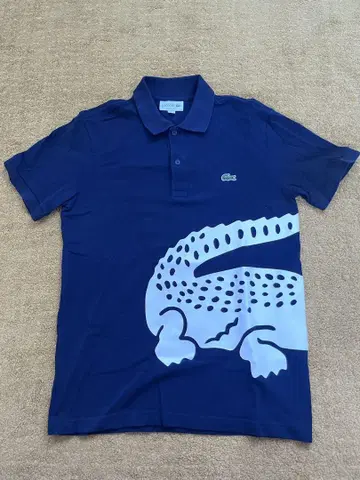 LACOSTE 네이비 피케 셔츠 US S