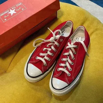 [새상품] 레어 CT70 빨간색 하이컷 26cm