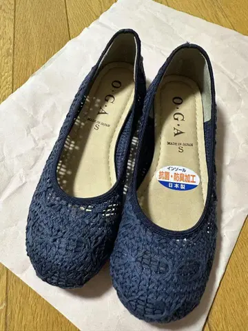 O.G.A. 네이비 플랫 슈즈 S 사이즈 (22.5~23.0cm)