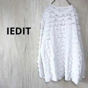 IEDIT 프릴 컷소 프릴 블라우스