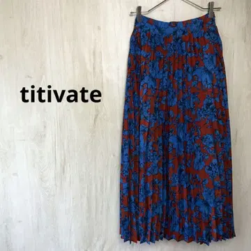 titivate 플리츠 롱 스커트