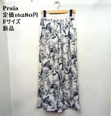 새상품 Praia / 프라이아 꽃무늬 팬츠 F 사이즈 정가 16280엔
