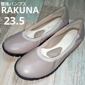 미품  전체형 펌프스  라쿠나  23.5  플랫 슈즈  RAKUNA