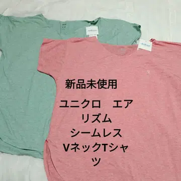 새 제품 미사용 유니클로 에어리즘 시리스 V넥 티셔츠