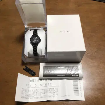 CASIO SHEEN 블랙 전파 시계