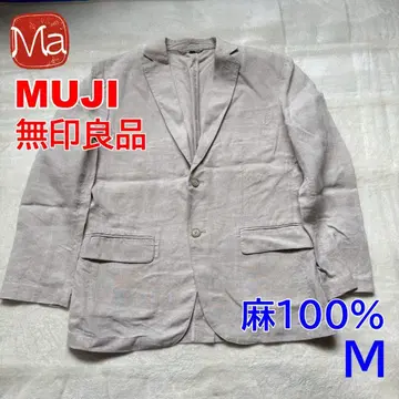 MUJI 무인양품 린넨 테일러드 자켓 린넨 100% 베이지 M