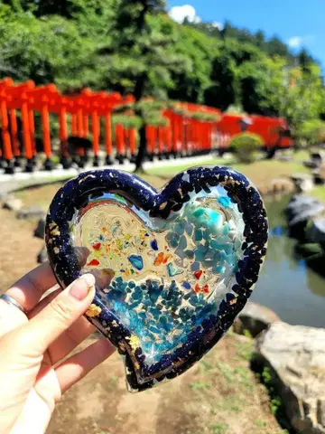 대순례 저주 물건 돌 소원 기원 플레이트 에너지 충전 오르가나이트