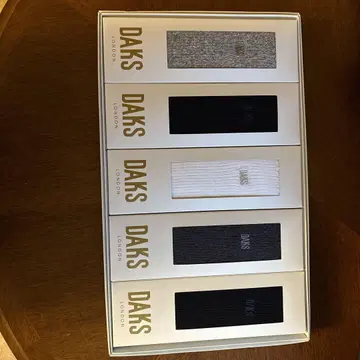 DAKS 리브 짜임 남성용 양말 5켤레 세트