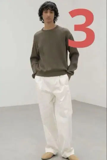 25ss WASHED FINX 치노 원턱 팬츠