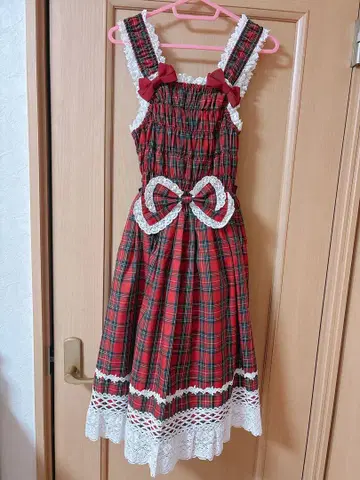 BABY 셔링 프린세스 JSK 타탄