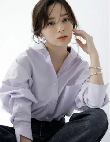 anuans 스탠다드 셔츠 라벤더