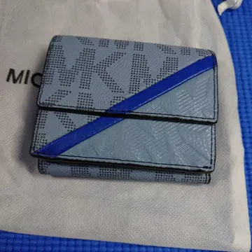 MICHAEL KORS 3단 폴더형 지갑 그레이/블루