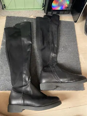 롱 부츠 블랙
