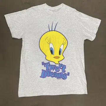 1990년대 루니 투 투이티 티셔츠 빈티지